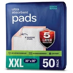 Xxl Pads, 5-LAYER Disposable 30 36 Chucks Pee For Incontinence Bed.... Fixed Price $49.18.