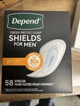 Depend Men Light Absorbency Shields. Fixed Price $18.00.