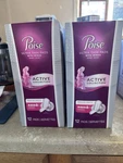 2 Unopened Boxes Poise Active Collection Ultra Thin W/wings Reg Level 5 Maximum. Fixed Price $59.95.