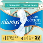 Always Pure Cotton With Wings Size 1 Regular Unscented - 28CT. Fixed Price $16.28.