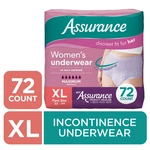 Assurance Women's Incontinence & Postpartum Underwear, Xl Maximum Absorbency. Fixed Price $27.80.