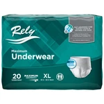 Rely Maximum Protective Underwear Size Xl. Fixed Price $13.99.