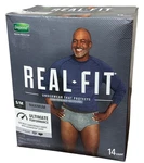 Depend Real-fit Incontinence Underwear For Men, 14 Count, Maximum Absorbency S/m. Fixed Price $19.00.