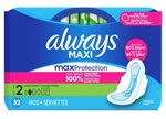 Always Pads Size Maxi 32 Count Long Super 9 Hour. Fixed Price $17.68.