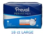 Prevail Per-fit Men Adult Absorbent Underwear (18) Large 44'' 58'' PFM-513. Fixed Price $10.99.