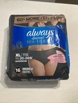 Xl 16CT Always Discreet Boutique Incontinence And Postpartum Underwear For Women. Fixed Price $12.00.