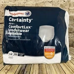 Underwear Walgreens Certainty Comfortlux Men Xxl 12 Count Maximum Absorbency. Fixed Price $12.99.