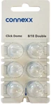Siemens Click 8/10 Mm Double For Ric Hearing Aids - 6 Domes Each. Fixed Price $10.99.