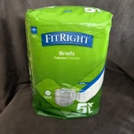 Medline Fitright Incontinence Unisex Adult Diapers Briefs 5XL 90-106IN 229-269CM. Fixed Price $29.91.