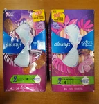Boxes Of 26: Always Radiant Pads Size Heavy Flow W/ Wings Scented 8858-E14A. Fixed Price $18.99.