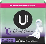 By Kotex Clean & Secure Overnight Maxi Pads With Wings, Extra Heavy Absorbency. Fixed Price $47.44.