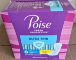 Poise Ultra Thin Incontinence Pads For Women Drop Moderate Absorbency 48 Ct.. Fixed Price $19.71.