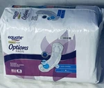 Equate Options Incontinence Pads For Women, Long Length, 60 Ct Nip. Fixed Price $15.02.