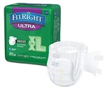 Fitright Ultra Adult Brief 2XL 60"-69" Pack Of 20 Heavy Absorbency, White. Fixed Price $43.98.