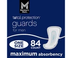 Member Mark Total Protection Guards For Men, Maximum Absorbency 84. Fixed Price $30.56.