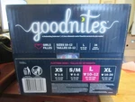 Goodnites Bedwetting Overnight Underwear For Girls, Large, 34 Count. Fixed Price $15.19.