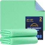 2 Pack Extra Heavy Absorbency Washable - 36" 54", Green. Fixed Price $33.07.