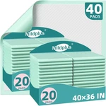 Mildplus 40"X36" Disposable Super Absorbent Underpads For Adults, Pets, Count. Fixed Price $43.88.