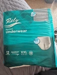 12 Count Each Rely Unisex Maximum Underwear Xxl 68 -80 Waist. Fixed Price $6.59.