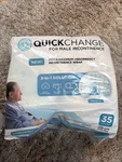 Quickchange Male Incontinence Wrap, Maximum Absorbency, One Size, 35 Ct. Fixed Price $36.99.