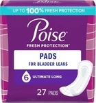Poise Postpartum Incontinence Pads For Women Ultimate Absorbency, Long, Original. Fixed Price $16.99.