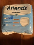 Attends Advanced Disposable Underwear Large APP0730 Heavy 18 Count New. Fixed Price $18.85.