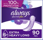 Always Discreet Plus Incontinence Pads For Women, Extra Heavy Long (90 Ct.)*. Fixed Price $60.00.