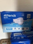 Attends Briefs Maximum Absorbency Super Absorbent Core 32-44" White 24. Fixed Price $16.50.
