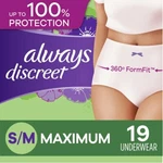 Close-out Sale-always Discreet Women's Underwear 19CT Small/medium Free Delivery. Fixed Price $27.99.