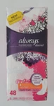 Always Discreet Bladder Control Liners - Very Light, Regular Length 48 Ct.. Fixed Price $19.97.