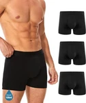 Yeswel Men's Incontinence Underwear, Leak Proof Washable Reusable Cotton Boxer. Fixed Price $37.99.