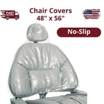Dental Full Chair Covers No-slip Wide 48" 56" 150/BOX Clear Plastic Barrier. Fixed Price $116.99.