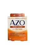 Azo, Bladder Control, 54 Capsules (300 Mg Per Capsule) - 05/2026. Fixed Price $16.99.