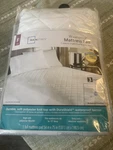 Nip Mainstays Waterproof Quilted White Mattress Pad Fits Full Bed Up To 15" Deep. Fixed Price $9.99.
