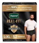Depend Real Fit Incontinence Underwear For Men - Maximum Absorbency L/xl. Fixed Price $55.99.