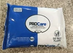 New Procare Large Adult Washcloth Wipe 8"X12" Soft Pack 50. Fixed Price $9.50.