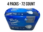 Rely Briefs - Adult Disposable Diapers Large 72 Count. Fixed Price $37.99.