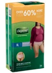Depend Underwear Maximum Abs Xl For Women 26 Pack / 13406. Fixed Price $24.99.