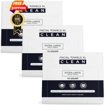 Disposable Towels XL,3 Travel Faces 10 Count (pack Of 3), White. Fixed Price $18.99.