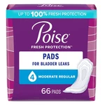 Poise Incontinent Pad 10.47 Inch Length Regular Moderate 132 Ct. Fixed Price $47.54.