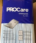 Procare Underpad 21 X 34 Inch Disposable Fluff Light Absorbency, CRF-150 Case. Fixed Price $23.00.