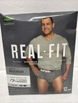 Depend Real Fit Men's Maximum Incontinence Underwear, L/xl, Black Grey, 12CT. Fixed Price $19.99.