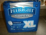New Medline Fitright Super Protective Underwear Xl 20 Count 56"-68". Fixed Price $22.99.