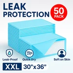 30X36 Disposable Bed 50 Count Super Absorbent Underpads Leakproof Pee. Fixed Price $38.19.