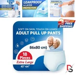 Adult Incontinence Pull Up Pants Xl Maxi Disposable Women 18 Pack. Fixed Price $49.58.
