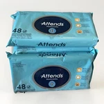 5 Packs Of Attends Adult Washcloth (7.8 X 11.8 Inches) 48 Wipes Per. Fixed Price $25.00.