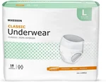 Mckesson Classic Adult Underwear, Pull On, Large, Light Absorbency, Bag Of 18. Fixed Price $18.58.