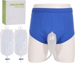 Men's Wearable Urine COLLECTOR:500ML 2 Reusable Leakproof Leg Bags,portable Cath. Fixed Price $26.99.