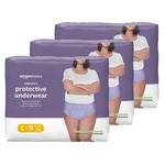 Amazonbasics Women's Incontinence Underwear, Large, Max Absorbency, Lavender, 54. Fixed Price $65.14.