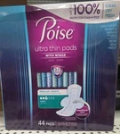 Poise, Ultra Thin Incontinence Pads With Wings Light Absorbency Bladder Control. Fixed Price $15.99.